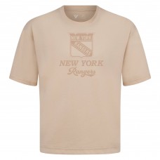 New York Rangers Levelwear Khaki Shadow Surge Luxe Signature Knit T-Shirt