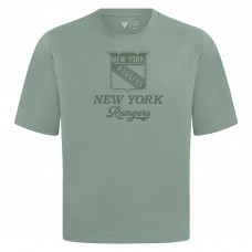 New York Rangers Levelwear Green Shadow Surge Luxe Signature Knit T-Shirt New York Rangers Levelwear Green Shadow Surge Luxe Signature Knit T-Shirt