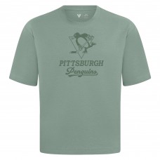 Pittsburgh Penguins Levelwear Green Shadow Surge Luxe Signature Knit T-Shirt Pittsburgh Penguins Levelwear Green Shadow Surge Luxe Signature Knit T-Shirt