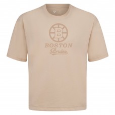 Boston Bruins Levelwear Khaki Shadow Surge Luxe Signature Knit T-Shirt