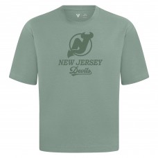 New Jersey Devils Levelwear Green Shadow Surge Luxe Signature Knit T-Shirt