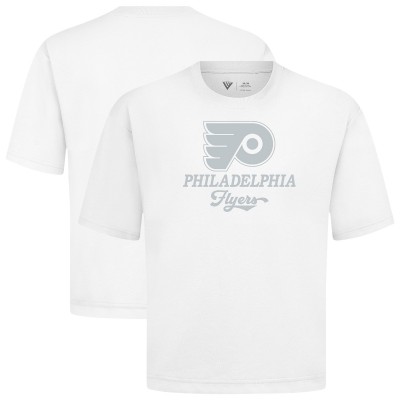 Philadelphia Flyers Levelwear White Shadow Surge Luxe Signature Knit T-Shirt