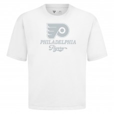 Philadelphia Flyers Levelwear White Shadow Surge Luxe Signature Knit T-Shirt Philadelphia Flyers Levelwear White Shadow Surge Luxe Signature Knit T-Shirt