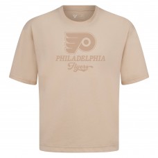 Philadelphia Flyers Levelwear Khaki Shadow Surge Luxe Signature Knit T-Shirt Philadelphia Flyers Levelwear Khaki Shadow Surge Luxe Signature Knit T-Shirt