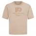 Philadelphia Flyers Levelwear Khaki Shadow Surge Luxe Signature Knit T-Shirt