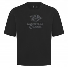 Nashville Predators Levelwear Black Shadow Surge Luxe Signature Knit T-Shirt