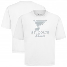St. Louis Blues Levelwear White Shadow Surge Luxe Signature Knit T-Shirt