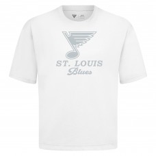 St. Louis Blues Levelwear White Shadow Surge Luxe Signature Knit T-Shirt