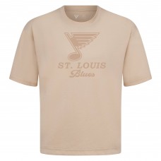 St. Louis Blues Levelwear Khaki Shadow Surge Luxe Signature Knit T-Shirt