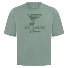 St. Louis Blues Levelwear Green Shadow Surge Luxe Signature Knit T-Shirt