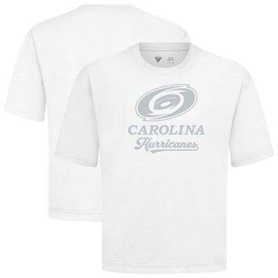 Carolina Hurricanes Levelwear White Shadow Surge Luxe Signature Knit T-Shirt