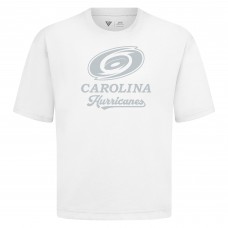 Carolina Hurricanes Levelwear White Shadow Surge Luxe Signature Knit T-Shirt