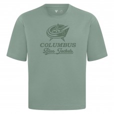 Columbus Blue Jackets Levelwear Green Shadow Surge Luxe Signature Knit T-Shirt