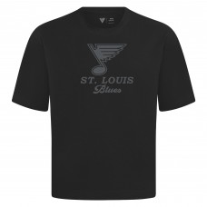 St. Louis Blues Levelwear Black Shadow Surge Luxe Signature Knit T-Shirt