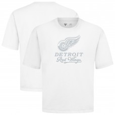 Detroit Red Wings Levelwear White Shadow Surge Luxe Signature Knit T-Shirt