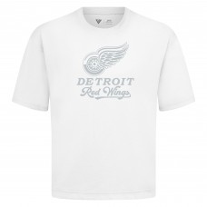 Detroit Red Wings Levelwear White Shadow Surge Luxe Signature Knit T-Shirt