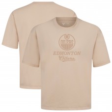 Edmonton Oilers Levelwear Khaki Shadow Surge Luxe Signature Knit T-Shirt