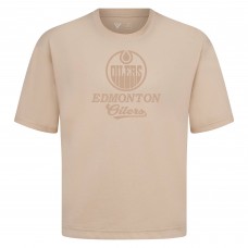Edmonton Oilers Levelwear Khaki Shadow Surge Luxe Signature Knit T-Shirt