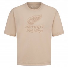 Detroit Red Wings Levelwear Khaki Shadow Surge Luxe Signature Knit T-Shirt
