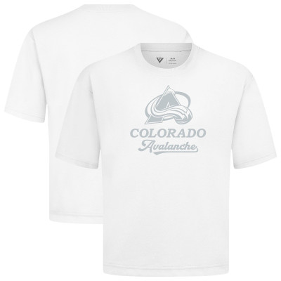 Colorado Avalanche Levelwear White Shadow Surge Luxe Signature Knit T-Shirt