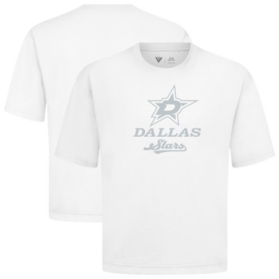Dallas Stars Levelwear White Shadow Surge Luxe Signature Knit T-Shirt