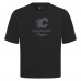 Calgary Flames Levelwear Black Shadow Surge Luxe Signature Knit T-Shirt