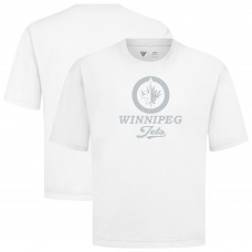 Winnipeg Jets Levelwear White Shadow Surge Luxe Signature Knit T-Shirt