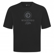 Winnipeg Jets Levelwear Black Shadow Surge Luxe Signature Knit T-Shirt