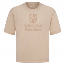 Vegas Golden Knights Levelwear Khaki Shadow Surge Luxe Signature Knit T-Shirt