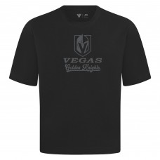 Vegas Golden Knights Levelwear Black Shadow Surge Luxe Signature Knit T-Shirt