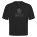 Toronto Maple Leafs Levelwear Black Shadow Surge Luxe Signature Knit T-Shirt