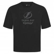 Tampa Bay Lightning Levelwear Black Shadow Surge Luxe Signature Knit T-Shirt