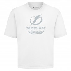 Tampa Bay Lightning Levelwear White Shadow Surge Luxe Signature Knit T-Shirt