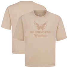 Washington Capitals Levelwear Khaki Shadow Surge Luxe Signature Knit T-Shirt Washington Capitals Levelwear Khaki Shadow Surge Luxe Signature Knit T-Shirt