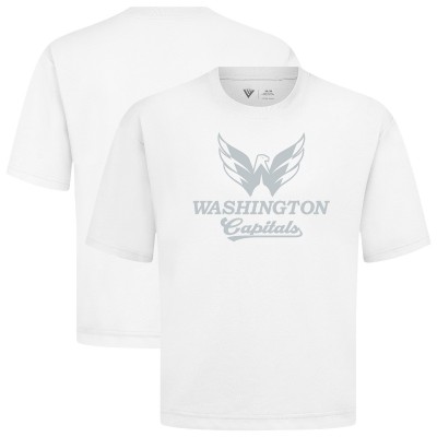 Washington Capitals Levelwear White Shadow Surge Luxe Signature Knit T-Shirt