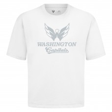 Washington Capitals Levelwear White Shadow Surge Luxe Signature Knit T-Shirt Washington Capitals Levelwear White Shadow Surge Luxe Signature Knit T-Shirt