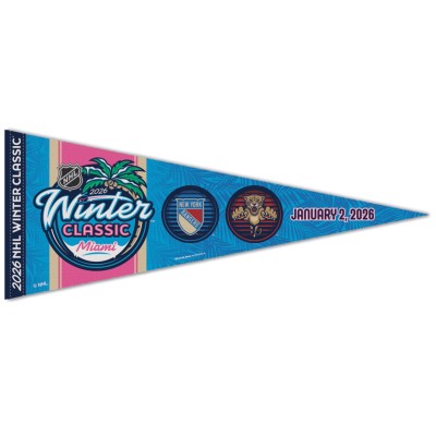 Florida Panthers vs. New York Rangers WinCraft 2026 Winter Classic 12 x 30 Premium Pennant