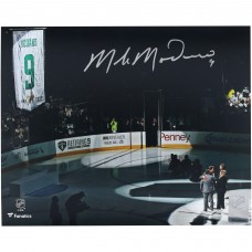 Mike Modano Dallas Stars Autographed Fanatics Authentic 8 x 10 Jersey Retirement Night Photograph