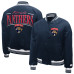 Женская рубашка Florida Panthers Starter Navy Arch Stripe Satin Varsity Jacket