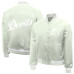 Женская джерси New Devils Starter Green Fashion Script Satin Full-Snap Varsity Jacket