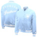 Женская рубашка Florida Panthers Starter Blue Fashion Script Satin Varsity Jacket