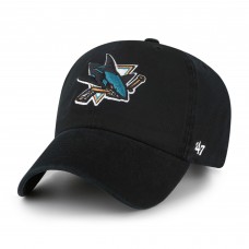 Бейсболка San Jose Sharks 47 Black Logo Clean Up