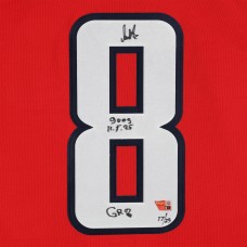 Alexander Ovechkin Washington Capitals Autographed Fanatics Authentic Red Fanatics Premium Jersey with Multiple Inscriptions - Limited Edition of 25