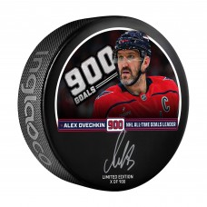 Alexander Ovechkin Washington Capitals Autographed Fanatics Authentic 900th Goal Hockey Puck - Limited Edition of 900