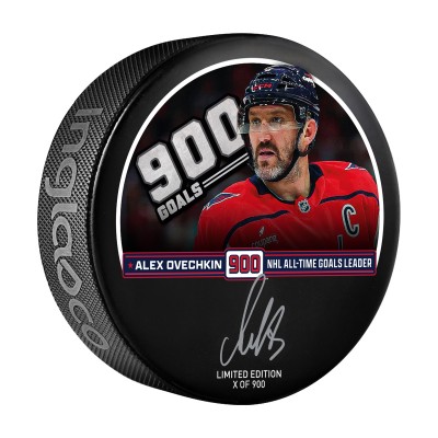 Alexander Ovechkin Washington Capitals Autographed Fanatics Authentic 900th Goal Hockey Puck - Limited Edition of 900