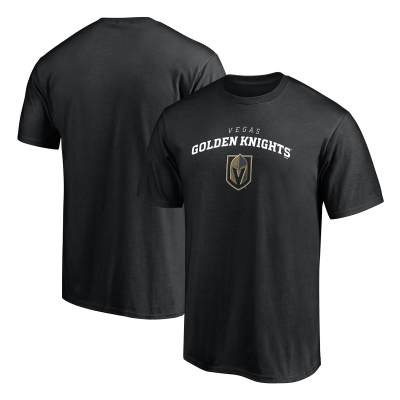 Vegas Golden Knights Black Team Lockup T-Shirt