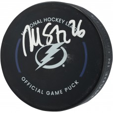 Martin St. Louis Tampa Bay Lightning Autographed Fanatics Authentic Official Game Puck