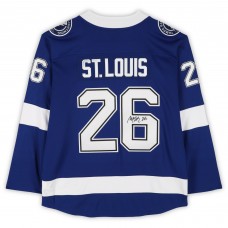 Martin St. Louis Tampa Bay Lightning Autographed Fanatics Authentic Blue Fanatics Breakaway Jersey