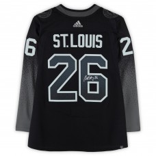 Martin St. Louis Tampa Bay Lightning Autographed Fanatics Authentic Black Alternate adidas Jersey