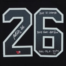 Martin St. Louis Tampa Bay Lightning Autographed Fanatics Authentic Black Alternate adidas Jersey with Multiple Inscriptions - Limited Edition of 5